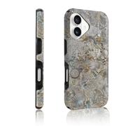Funda magnética 2 en 1 para iPhone 16, doble capa, híbrida, antideslizante, absorbe los golpes, funda brillante para mujer, compatible con iPhone 16 Ocean Treasure