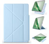 Funda magnética compatible con Honor MagicPad 4 de 12.3 pulgadas (2026), delgada y potente, 4 ángulos de pie, a prueba de golpes, con encendido y apagado automático, soporta lápiz, color azul claro