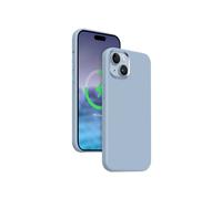 Funda magnética Crong Color Cover LUX para iPhone 15 Plus MagSafe (azul)