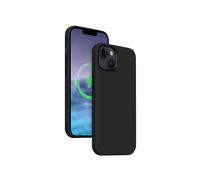 Funda magnética Crong Color Cover LUX para iPhone 15 Plus MagSafe (negra)