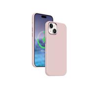 Funda magnética Crong Color Cover LUX para iPhone 15 Plus MagSafe (rosa)