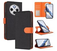 Funda Magnética de Cuero Genuino 2 en 1 para Xiaomi Redmi 14C 4G/Redmi A4 5G/A3 Pro,Estuche Magnético [Bloqueo RFID][Función Stand] Funda Tipo Billetera de Cuero Desmontable Leather Case,Negro