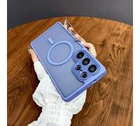 Funda magnética de Lujo Mate translúcida a Prueba de Golpes para Samsung Galaxy S26 S25 S24 Ultra Plus con Cubierta de Carga inalámbrica (para Galaxy S23 Plus/Sierra Blue)