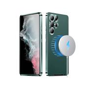 Funda Magnética De Metal Lisa Magsafe Compatible Con Samsung Galaxy S24 Ultra 5G (Verde): Para Samsung Galaxy S24 Ultra 5G