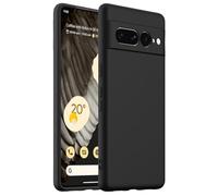 Funda Magnética de Silicona para Google Pixel 7 Pro, Funda Antigolpes con Anillo Magnético Integrado, Carcasa Protectora Soft Touch, Compatible con Carga Inalámbrica (Negro Intenso)