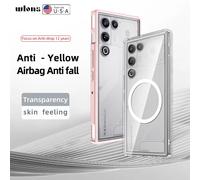 Funda Magnética Esmerilada Semitransparente para ZTE Nubia RedMagic 11 Air, con Protección de Lente de Cámara y Borde Elevado, Cubierta Híbrida Suave C2 With Magnetic