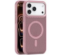 Funda Magnética For iPhone 17/17 Air/17 Pro/17 Pro MAX, Carcasa Ahuecada con Disipación De Calor, A Prueba De Golpes Y Carga Inalámbrica.(Pink,17 Air)