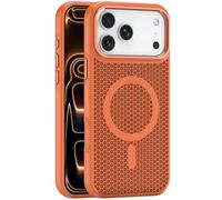 Funda Magnética For iPhone 17/17 Air/17 Pro/17 Pro MAX, Carcasa Ahuecada con Disipación De Calor, A Prueba De Golpes Y Carga Inalámbrica.(Orange,17)