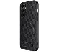 Funda Magnética For Samsung Galaxy S26/S26 Plus/S26 Ultra, Funda Delgada Antihuellas con Soporte Invisible, Cubierta De Precisión For Lente De Cámara(Black,S26)