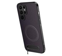 Funda Magnética For Samsung Galaxy S26/S26 Plus/S26 Ultra, Funda Delgada Antihuellas con Soporte Invisible, Cubierta De Precisión For Lente De Cámara(Purple,S26 Ultra)