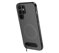 Funda Magnética For Samsung Galaxy S26/S26 Plus/S26 Ultra, Funda Delgada Antihuellas con Soporte Invisible, Cubierta De Precisión For Lente De Cámara(Grey,S26 Plus)