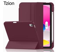 Funda Magnética Inteligente con Espacio para Lápiz para iPad (A16) 11ª y 10ª Generación, Air 4ª y 5ª Generación, 10.9 Pro 11 M2 M3 M4 M5 2026 2025 2024 Cool Black iPad Air 11 M2 M3 M4