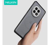 Para OnePlus 13 5G funda Nillkin Super Frosted Shield ultrafina dura para Magsafe magnética delgada borde suave contraportada Mag Clear Black