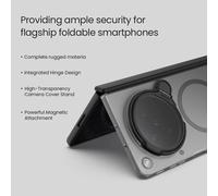 Funda Magnética Nillkin para OPPO Find N6 5G, Super Frosted Shield Prop, Compatible con Magsafe, Carcasa Rígida de PC Mate, Protección Frosted Mag ClearBla