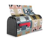 Funda magnética para buzón de correo reutilizable e impermeable con estampado de bulldog francés para una identificación única y fácil de identificar buzones