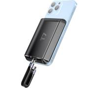 Funda magnética para Disco Duro Samsung T7 y Touch SSD con Cable Tipo C de 10 Gbps Compatible con iPhone 15 Pro y Pro MAX Magsafe Funda Externa de Estado sólido, Color Negro