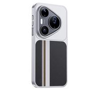 Funda Magnética para Huawei Pura 90 Pro/90 Pro MAX: Funda De Estilo Ejecutivo En Cuero Vegano, Compatible con Carga Inalámbrica, con Bordes Metalizados, Resistente A Impactos,90pro,Black