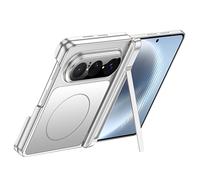 Funda Magnética para Huawei Pura X MAX: 2 En 1 con Bisagra Y Soporte Ajustable, Diseño Delgado, Protector De Pantalla Y Cubierta Esmerilada A Prueba De Golpes.,Silver
