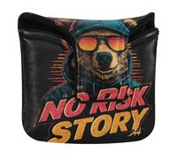 Funda magnética para mazo de putter, sin riesgo, sin historia, regalo de golf, para mazo, cuadrado, funda de piel sintética, impermeable para palos