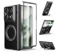 Funda magnética para Motorola Razr Fold 2026, compatible con Mag-Safe, protección de bisagra, soporte giratorio de 360° con protector de pantalla integrado, material de policarbonato para Moto Razr