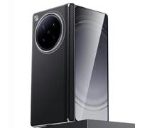 Funda Magnética para OPPO Find N6, Funda Fina Estilo Ejecutivo con Textura De Fibra De Carbono Y Protección De Bisagra.,Black