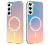 Funda Magnética para Samsung Galaxy S23+ / S23 Plus 6,6 Pulgadas, Compatible con MagSafe Carga Inalámbrica, Carcasa con Efecto de Iridiscente, Protección contra Caídas Antigolpes Case