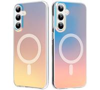 Funda Magnética para Samsung Galaxy S24+ / S24 Plus 6,7 Pulgadas, Compatible con MagSafe Carga Inalámbrica, Carcasa con Efecto de Iridiscente, Protección contra Caídas Antigolpes