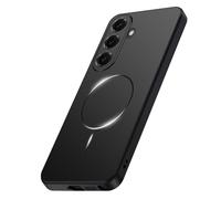 Funda magnética para Samsung Galaxy S25 Plus, compatible con Mag-Safe Magnet Wireless, Thin Griffig TPU Bumper Robusta Mate PC Hard Shell Protector de Cámara Resistente a los golpes (Negro)