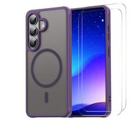 Funda magnética para Samsung Galaxy S26 + 2 protectores de pantalla de | MagSafe - Juego de funda completa, protección exacta de la cámara, parte trasera mate, marco de TPU, cubierta trasera de PC
