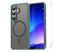 Funda magnética para Samsung Galaxy S26 Plus + 2 protectores de pantalla de | MagSafe - Juego de funda completa, protección exacta de la cámara, parte trasera mate, marco de TPU, cubierta trasera de PC