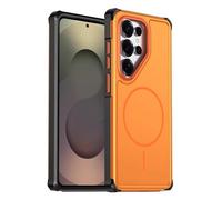 Funda Magnética para Samsung Galaxy S26/S26 Plus/S26 Ultra: Cubierta con Protección Antisísmica En Las Cuatro Esquinas, Agradable Al Tacto, Antihuellas Y De Estilo Ejecutivo.,S26 Ultra,Orange