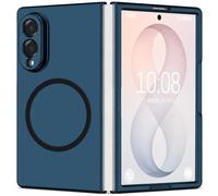 Funda magnética para Samsung Galaxy Z Fold 8, apta para Mag-Safe Folable Matt PC Hard Case Slim Robusta Resistente a los golpes Carcasa para Samsung Fold8 (azul)