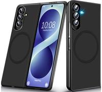 Funda magnética para Samsung Galaxy Z Fold 8 Ultra, apta para Mag-Safe Folable Matt PC Hard Case Slim Robusta Resistente a los golpes Carcasa para Samsung Fold8 Ultra (Negro)