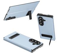 Funda magnética para Samsung Z Fold7, Soporte de amortiguación Incorporado Horizontal/Vertical, Carcasa de Cuero PU para Samsung Galaxy Z Fold 7-Azul Cielo