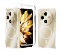 Funda magnética Transparente Compatible con OPPO Find N3, antiamarilleo y anticaídas, Compatible con Carga inalámbrica, Funda rígida de PC de Ajuste Delgado.