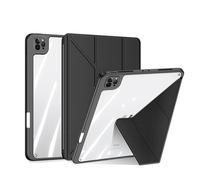 Funda magnética transparente giratoria de 360 grados para iPad Pro 11, soporte multiángulo con interior de ultrafibra, cubierta desmontable para