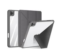 Funda magnética transparente giratoria de 360 grados para iPad Pro 11, soporte multiángulo con interior de ultrafibra, cubierta desmontable para