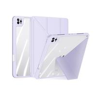 Funda magnética transparente giratoria de 360 grados para iPad Pro 11, soporte multiángulo con interior de ultrafibra, cubierta desmontable para