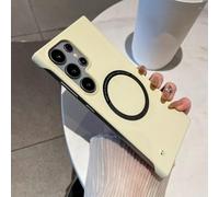 Funda magnética Ultrafina sin Marco para Samsung S25 Edge, S24, S23, S22, S21, S20 FE Ultra, S10, S9 Plus, Slim Cooling Cover, Color Blanco, para S20 FE