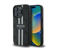 Funda MagSafe Guess 4G Negra Rayas Impresas - iPhone 16 Pro