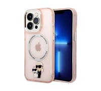 Funda MagSafe Karl Lagerfeld IML NFT Karl & Choupette, rosa - iPhone 14 Pro