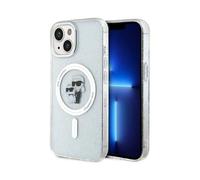 Funda MagSafe Karl Lagerfeld Karl & Choupette Glitter, Transparente - iPhone 15 Plus