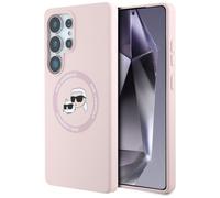 Funda MagSafe Karl Lagerfeld para Samsung Galaxy S25 Ultra, color rosa.