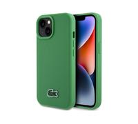 Funda MagSafe Lacoste Iconic Petit Piqué Woven Logo, Verde - iPhone 15