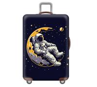 Funda Maleta De Viaje,Astronauta Genial Cielo Estrellado Luna Y Estrellas Funda De Equipaje,EláStica,Antipolvo,AntiarañAzos,Luggage Cover,para NiñOs,Adolescentes,Adultos (Color 1,M(22-24inch))