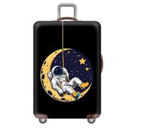 Funda Maleta De Viaje,Astronauta Genial Cielo Estrellado Luna Y Estrellas Funda De Equipaje,EláStica,Antipolvo,AntiarañAzos,Luggage Cover,para NiñOs,Adolescentes,Adultos (Color 3,M(22-24inch))