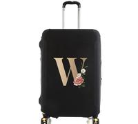 funda maleta Fundas protectoras for maletas de viaje, funda protectora elástica gruesa for equipaje de 18 "-28", funda bolsa de viaje con estampado de letras doradas funda maleta cabina (Color : 8gol