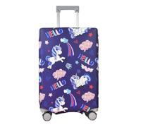 Funda Maleta Grande Unicornio Púrpura De Viaje Suave De Anti-Polvo Fundas Para Maletas,3D Elástica Luggage Cover Con Cremallera,Equipaje De Viaje Cubierta(Xl)