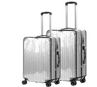 Funda Maleta Maletas Real Madrid Funda Maleta Cabina Fundas para Maletas de Viaje (24+26 Pulgadas)