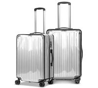 Funda Maleta Maletas Real Madrid Funda Maleta Cabina Fundas para Maletas de Viaje (24+28 Pulgadas)